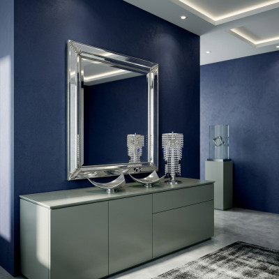 Espejo de pared clásico con marco de madera en estilo antiguo espejo barroco Muebles italianos nuevos
