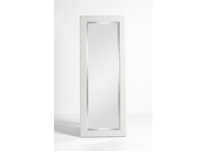 Espejo de cuerpo completo de marco de madera hecho a mano grande de madera real de 176x86cm para colgar.