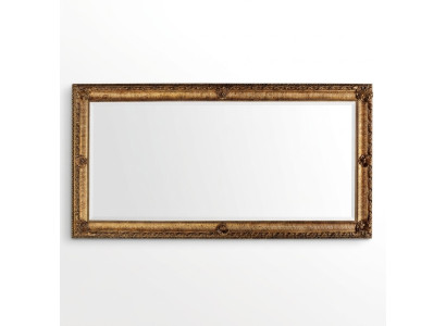 Gran espejo de pared XXL estilo barroco real con marco de madera rococó de diseño de muebles de 181x91.