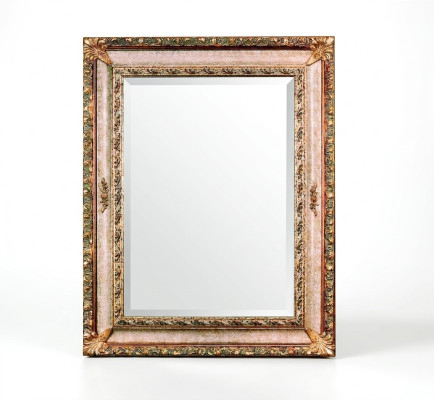 Espejo de pared clásico con marco de madera, mueble espejo 94x184 diseño barroco rococó nuevo.