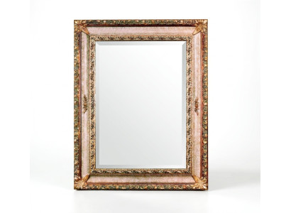 Espejo de pared clásico con marco de madera, mueble espejo 94x184 diseño barroco rococó nuevo.