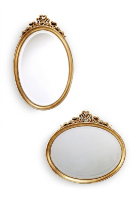 Espejo de diseñador clásico. Gran espejo de pared retro barroco rococó en oro SP7630.