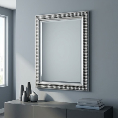 Espejo Marco de madera Espejo de pared grande Diseñador clásico Barroco antiguo SP 7280