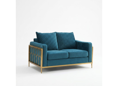 Sofá de 2 plazas diseño de sofá tapizado moderno 100% textil tejido moderno