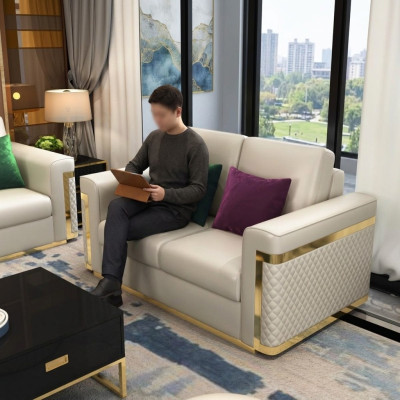 Sofá Sofá Tapizado de 2 plazas Sofás Sofás Asientos Conjuntos de decoración Club de diseño