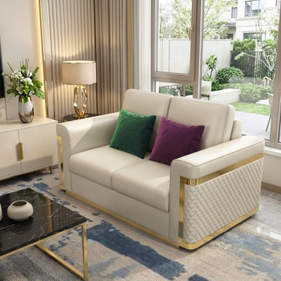 Sofá Sofá Tapizado de 2 plazas Sofás Sofás Asientos Conjuntos de decoración Club de diseño