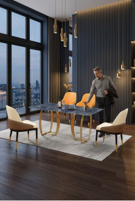 Mesa de comedor Conjunto de mesas de comedor Conjunto de mesas de sala de estar de madera de diseño