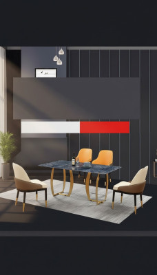 Mesa de comedor Conjunto de mesas de comedor Conjunto de mesas de sala de estar de madera de diseño