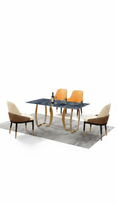 Mesa de comedor Conjunto de mesas de comedor Conjunto de mesas de sala de estar de madera de diseño