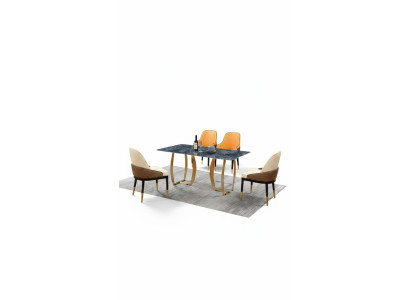 Mesa de comedor Conjunto de mesas de comedor Conjunto de mesas de sala de estar de madera de diseño