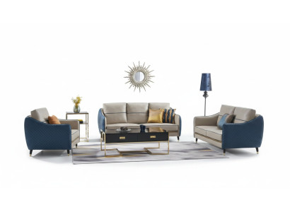 Sofá conjunto de 3+1 plazas diseño decorativo Sofás Acolchados Sofás Relax de Cuero