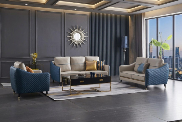 Sofá de 2 plazas Sofá de diseño Sofás Tapizados Sofás de tela Relax Asientos modernos