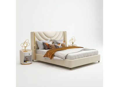 Dormitorio cama mesitas de noche 3 pzas. Set diseño camas de lujo madera cama doble NUEVO