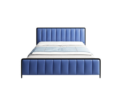 Diseño Cama doble Cama de cuero Camas Cama Cuero Dormitorio Tapizado Matrimonio 180x200
