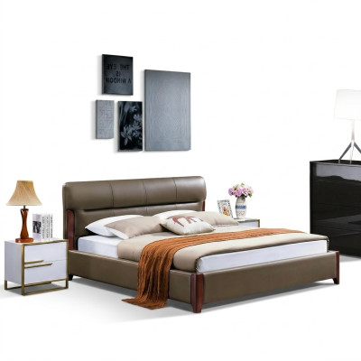 Cama moderna cama doble cama matrimonial diseño camas de lujo estilo moderno