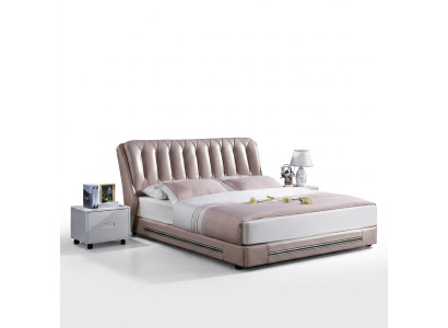 Estilo clásico inglés Cama doble Textil Cama moderna 180x200cm.