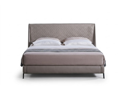 Cama de lujo para dormitorio con diseño de cabecero acolchado 180x200, nuevas camas dobles de hotel en tela.