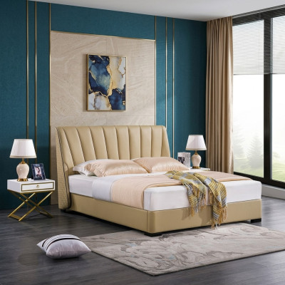 Cama doble dormitorio camas muebles de lujo cama doble decoración de hotel