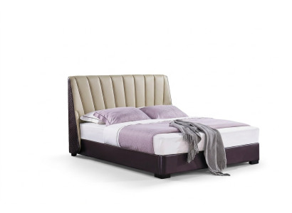Cama Cama tapizada Diseño de dormitorio de lujo Camas Textil Madera Estructura de cama Nueva