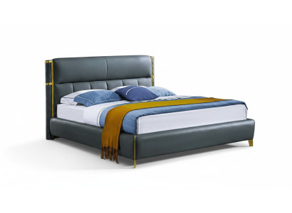Diseño de cama acolchada de lujo para habitaciones matrimoniales de hotel textiles.