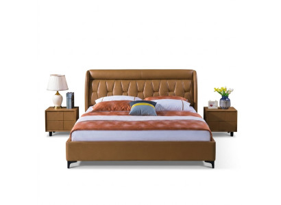 Muebles de dormitorio de lujo Cama 2x Set de mesita de noche Camas Muebles de hotel 3 piezas ¡Vivienda!