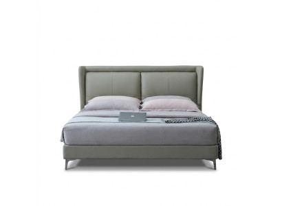 Diseño de cama de lujo acolchado, camas dobles de diseño, habitación de hotel para dormir, textil