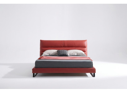 Cama Acolchado Diseño Lujo Decoración Doble Cama de Hotel Dormitorio Cuero