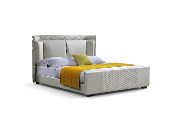 Cama tapizada Camas Cama Acolchonada Diseñador Hotel Doble Lujo Decoración Diseño