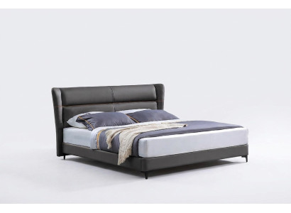 Cama de lujo cama de cuero cama tapizada cajón de cama dormitorio matrimonial cama doble.