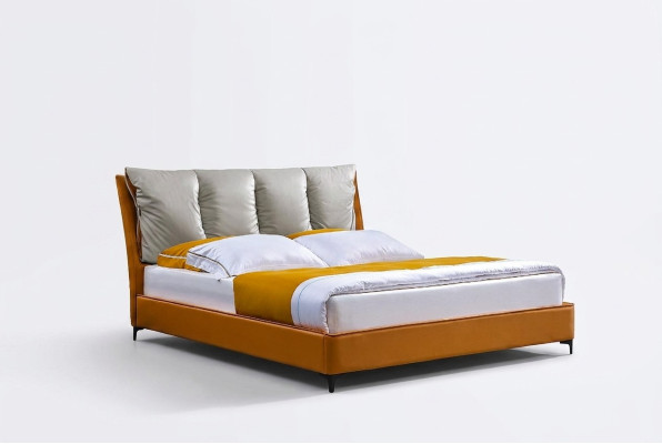 Juego de cama de lujo de 3 piezas con mesita de noche, muebles de dormitorio, colchón, estructura de cama nuevo.