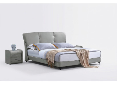 Cama de dormitorio de lujo Muebles clásicos de cama Muebles modernos Marco de cama beige