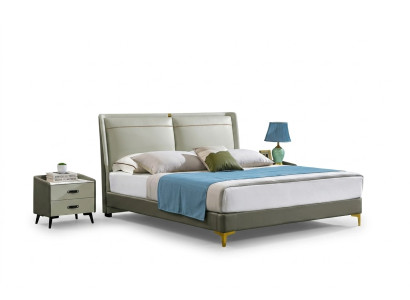 Diseño de muebles de dormitorio de lujo Cama tapizada Matrimonio Camas Cama doble