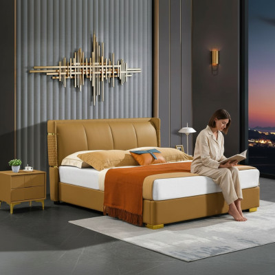 Cama doble muebles naranjas cama dormitorios doble cama beige hotel