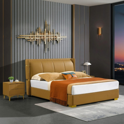 Cama doble muebles naranjas cama dormitorios doble cama beige hotel