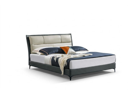 Cama de diseño Marco de cama de hotel de metal Camas dobles Dormitorio de madera