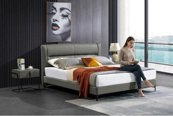 Camas dobles Cama Royal Dormitorio de lujo Cama de lujo de madera 180x200cm de lujo