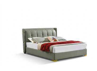 Dormitorio Cama de madera Madera real Cama Camas Hotel 180x200 Maciza