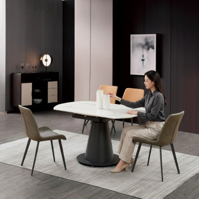 Mesa redonda de diseño Mesa de comedor Comedor Sala de estar Mesas 150x90