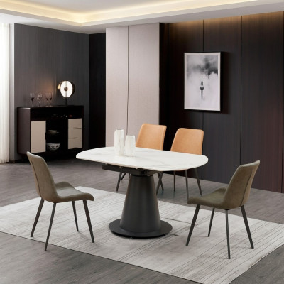Mesa redonda de diseño Mesa de comedor Comedor Sala de estar Mesas 150x90