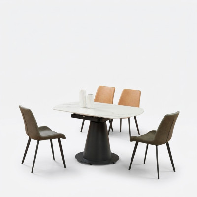 Mesa redonda de diseño Mesa de comedor Comedor Sala de estar Mesas 150x90