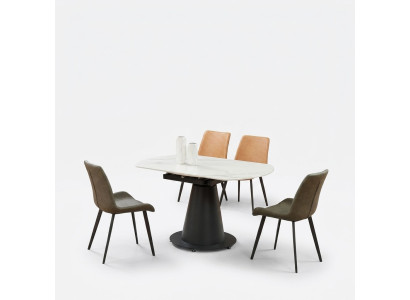 Mesa redonda de diseño Mesa de comedor Comedor Sala de estar Mesas 150x90