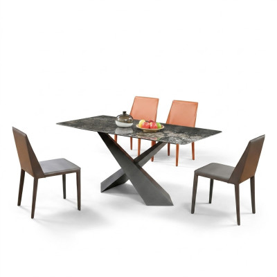 x Beine columnas mesa comedor mesas 180x90 muebles de diseño de lujo mármol