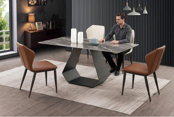 Mesa de comedor moderna mesa de mármol mesas 180x90 comedor diseño de muebles de lujo nuevo.