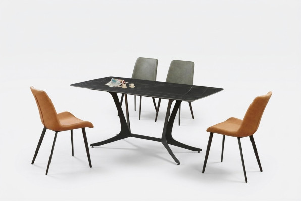 Mesa de comedor de diseño, mesa de comedor, decoración de sala de estar, mesas de diseño 180x90cm
