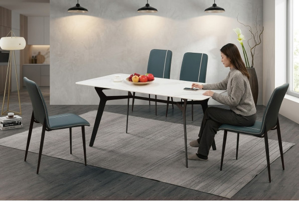Lujo Mesa de comedor Mesa moderna Muebles italianos Mesas de comedor Mármol