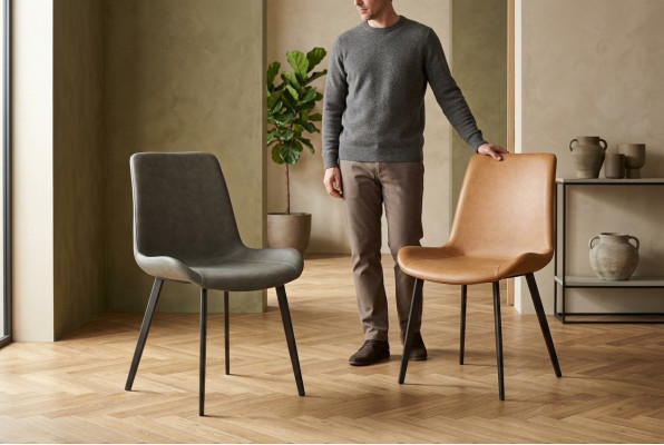 Silla de diseñador lujo silla con respaldo acolchada sillas 1x sala de estar comedor