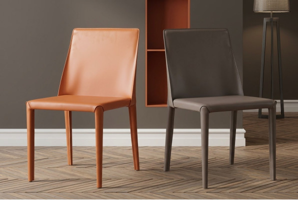 Silla de diseño de lujo, silla con respaldo tapizada 1x, silla de salón comedor, muebles nuevos.