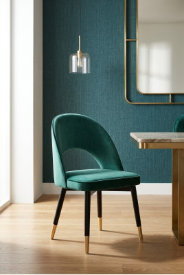 Moderno sillón, silla 1x comedor, sillón tapizado textil, asiento nuevo.