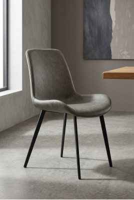 Sillón moderno 1x silla de comedor butaca de televisor silla acolchada club lounge