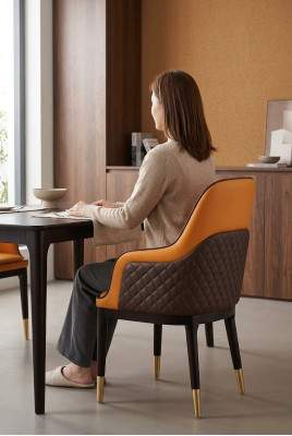 Moderno sillón silla 1x comedor televisión decoración salón silla con acolchado.